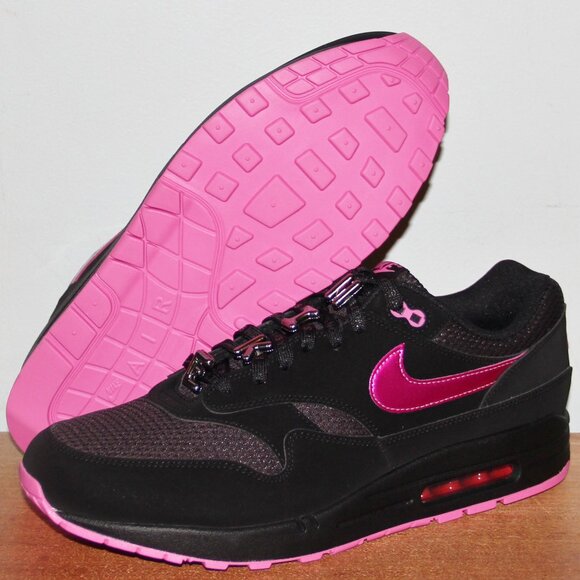 Nike Air Max 1 Premium \'Valentine\'s Day\' Shoes Mens 13 Black Pink